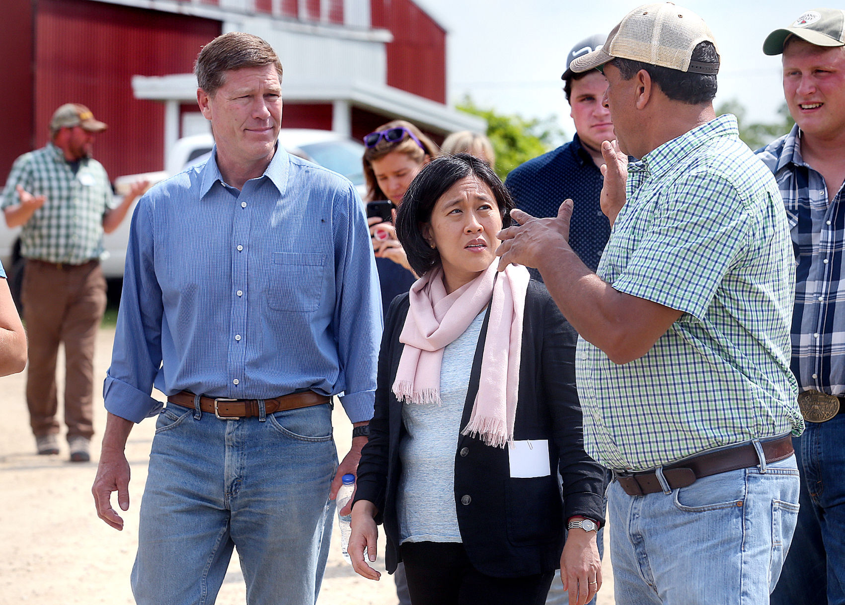 Trade Rep. visits Stoddard farm